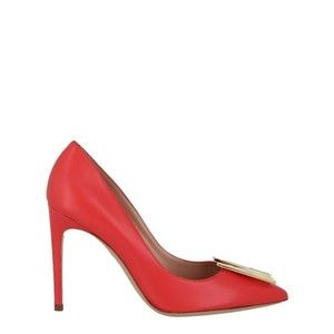 Moschino Gold-Tone Logo Pump - NWT